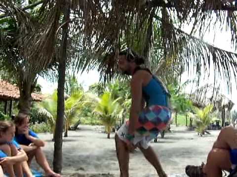 video of Beginner surfing lessons at Salinas Grande Nicaragua TWO by NicaEco.com