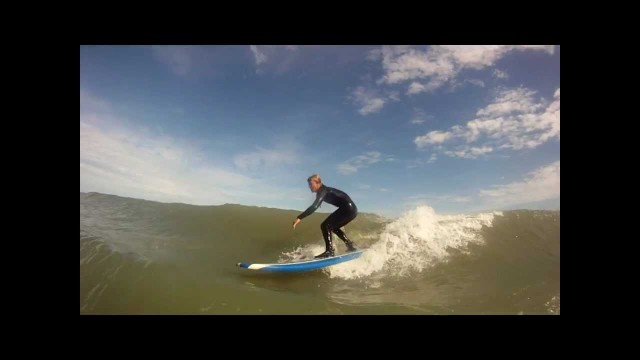 Longboard Surfing Fun! GoPro HD helmet cam