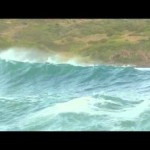 LONGBOARD SURFING BIG WAVES.wmv