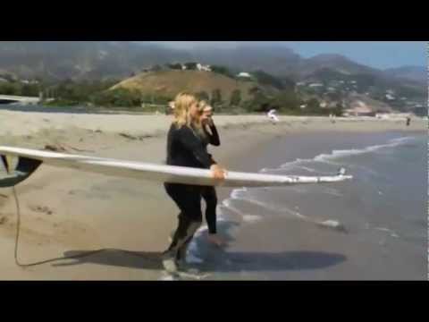 1st Look TV with Maria Sansone on NBC featuring: Surf Lessons with Katie