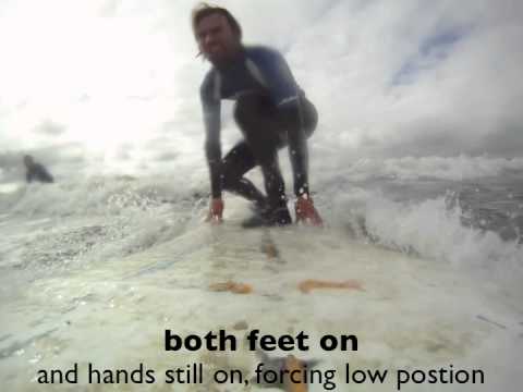 Surf Lesson: Learning the pop up with Bens Surf Clinic