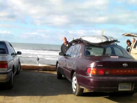 lets go to san onofre and longboard surf and try surfing
