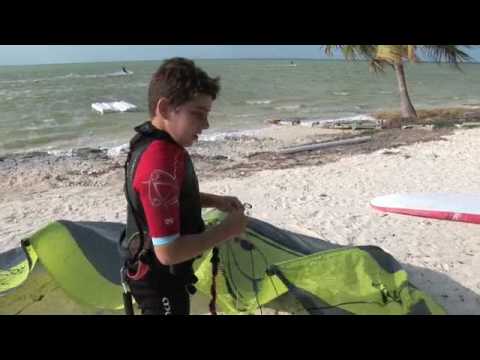 Anthar 9 years kiteboarding kid