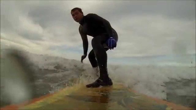 Surf longboard débutant dans le cotentin