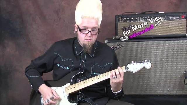 Learn surf guitar lesson cool funky chords and riffs played on Fender Custom Shop Stratocaster