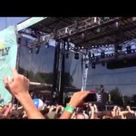 Crowd surfing fail Firefly 2013