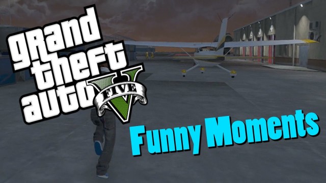 GTA 5 Online (Funny Moments) Surfing Glitch and Airport Fails