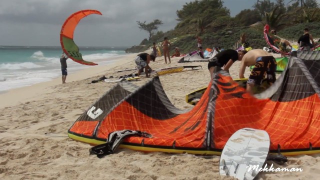 Kite Surfing at Silver Sands, Barbados