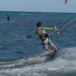 Kite Surfing – the perfect Jibe into toe side (slow motion)