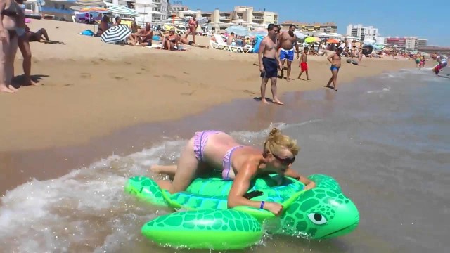 Turtle surfing fail